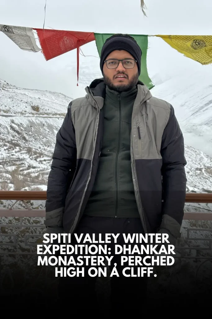 Spiti Valley Winter Expedition Dhankar Monastery, perched high on a cliff